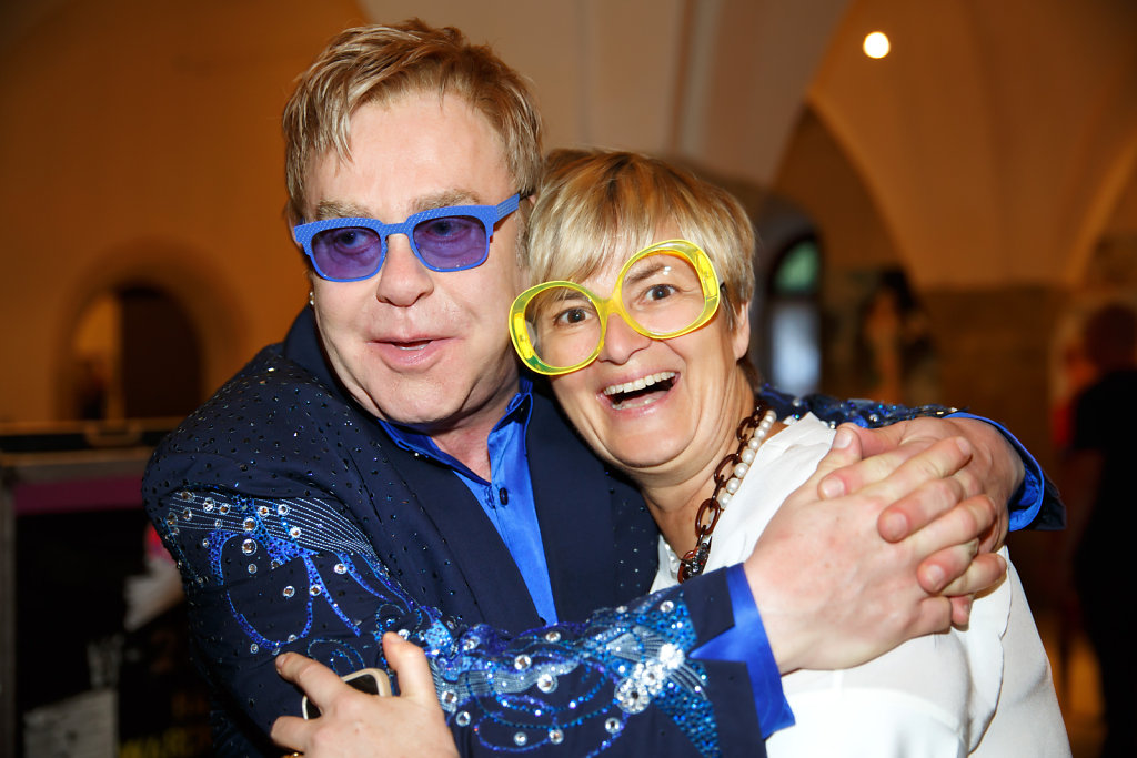 Gloria von Thurn und Taxis + Elton John